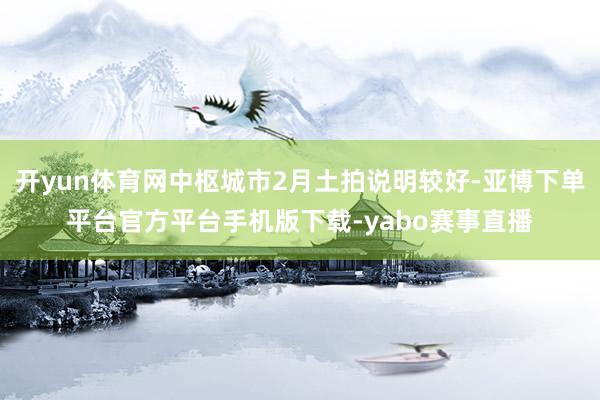 开yun体育网中枢城市2月土拍说明较好-亚博下单平台官方平台手机版下载-yabo赛事直播