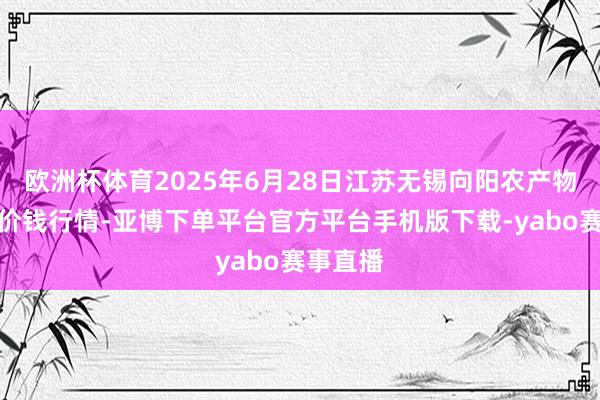 欧洲杯体育2025年6月28日江苏无锡向阳农产物大阛阓价钱行情-亚博下单平台官方平台手机版下载-yabo赛事直播
