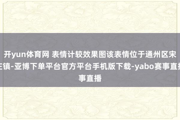 开yun体育网 表情计较效果图该表情位于通州区宋庄镇-亚博下单平台官方平台手机版下载-yabo赛事直播